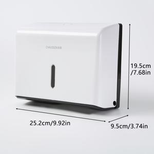 TEMU 200장 이상 수용 가능한 대용량 손수건 종이 박스, 고경도 신형 ABS 플라스틱 소재, 펀칭 및 비펀칭 설치 액세서리 포함, 다양한 색상 제공, 욕실 및 주방 벽면 설치에 적합, 종이 타월용 방수 설계.