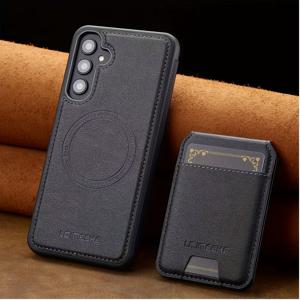 TEMU 고품질 레트로 패션 2-in-1 (폰케이스+분리형 자석 카드백) 인조가죽 지갑형 폰케이스, 삼성 갤럭시 A14 A15 A16 A35 A35 A36 A52 A53 A54 A55 A56 S21 S22 S23 S24 S25 Plus Ultra 호환, RFID 보안/카드 슬롯/스탠드 기능/무선 충전 지원, 비즈니스 폰케이스