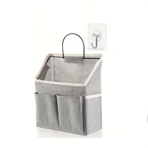 TEMU 1개 벽걸이 수납 가방 - 드릴 불필요 멀티 수납 공간, 가정, 사무실, 기숙사 또는 옷장용 패브릭 정리함 - 공간 절약형 여성용 걸이형 바구니, 기숙사 필수품, 디자인, 홈 정리