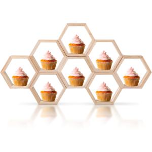 TEMU 8개/4개/12개 정상적인 육각형 중앙 공극 케이크 스탠드, 어머니의 날, 아버지의 날, 졸업 시즌, 독립 기념일, 7월 4일, 추수 감사절, 크리스마스, 데이, 할로윈, 이드 알 피트르 휴일 테이블 센터피스, 충전이 필요하지 않음, 깃털 없음, 장식