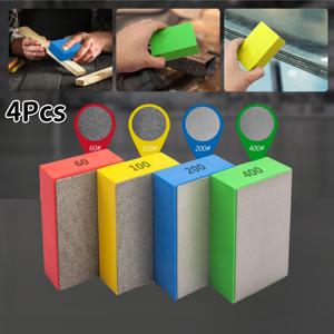 TEMU 4개 세트 핸드 샌딩 디스크, 유리 샌딩 패드 핸드 패드 폴리싱 블록, 날카로운 유리 샌딩 폴리싱 패드, 타일 스톤 가장자리 트리밍 및 디버링용 60 100 200 400 그릿, 표면 마감,유리 연마,정밀 연마,날카로운 연마 패드,하이그릿 샌딩, 연마재,샌딩 키트,연마 휠,돌 작업자,DIY 애호가