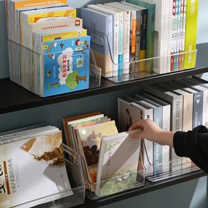 TEMU 보관함 투명 대용량 가정용 책 주방 화장품 다기능 데스크탑 보관함, 선반 바구니