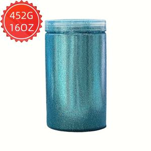 TEMU 스카이 블루 대형 캔, 네일 아트 및 바디 메이크업 DIY, 휴일 용품, 선물, 손수 만든 선물 만들기, 웨딩 생일 장소 파우더 스프링클링, 모양으로 사용 가능, 사진 촬영 파우더 스프링클링, 등