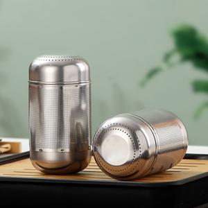 TEMU 1개 스테인리스 티 인퓨저와 미세 메쉬 필터, 쉽게 청소할 수 있는 탈착식 디자인, 내구성 있는 304 스테인리스 스틸, 주방, 레스토랑 및 사무실 사용에 완벽함, 사무용 차 도구 | 원통형 티 인퓨저 | 내구성 있는 304등급