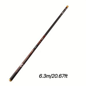 TEMU 신형 초경량 하드 28톤 카본 스트림 로드 짧은 섹션 접이식 낚싯대 3.6미터/11.81피트 - 7.2미터/23.62피트 휴대용 잉어 및 농어 핸드로드 (선택 가능한 짧은 섹션 보관 가능)|낚시대