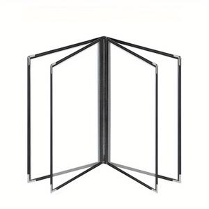 TEMU 1개 헤비듀티 투명 메뉴 홀더 - A4 요리책 스탠드, 1-12페이지 용량, 주방/레스토랑/카페용 PVC/플라스틱 호환, 쉬운 세척 식탁 정리대