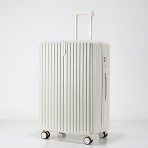 TEMU 20인치 스위트 파스텔 하드쉘 캐리어 - 스피너 휠 & TSA 잠금장치, 핑크/화이트/블루/블랙 ABS , 4륜 확장형 여행용 캐리어 (컵홀더 & 비밀번호 잠금장치 포함, 기내용)