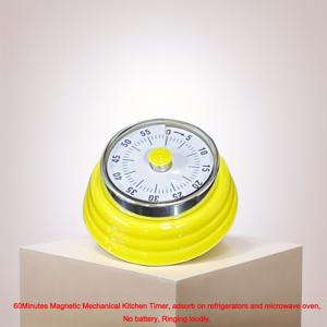 TEMU 고강도 냉간 압연 강철 60분 자석식 주방 타이머, 냉장고/전자레인지 부착, 배터리 불필요, 큰 소리 알람, 스테인리스 내구성 내구성. 1개/2개/4개 세트 베이킹 타이머/요리 타이머