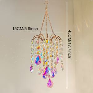 TEMU 태양열을 모으는 펜던트, 빛을 모으는 장치, 유리 장식, 야외 장식용 정원 조명 액세서리, 무지개 빛을 만드는 장치, 벽과 창 홈 장식용 미디어션 펜던트, 부활절과 추수감사절에 적합한 홈 장식 아이템, 정원과 나무 장식용 선물|인테리어소품