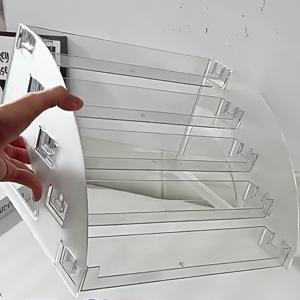 TEMU 5단 아크릴 진열대, 수집품, 모델, 향수병 보관에 적합 - 우아한 디자인의 투명 다층 수납 랙, 홈 데코, 사무실 또는 화장대 정리, 선반 장식 아이템에 완벽