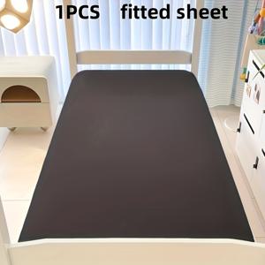 TEMU 트윈/풀/퀸/킹 사이즈 침대용 부드러운 침대시트 1개 - 단면 평면 침대시트, 세탁기 사용 가능, 90cm x 200cm (35.4인치 x 78.7인치)