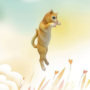 TEMU 귀여운 선반 고양이 레진 조각품 - 창문, 테이블, 컵 벽에 이상적인 선물 - 애완동물 애호가, 고양이 장식에게 이상적인 수집품