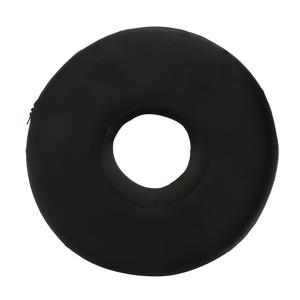TEMU 1pc Earsafe Donut 베개 - 부드럽고, 원형 구멍이 있는 검은색, 성인용 측면 수면 지원 쿠션, 사무실 및 가정용으로 이상적, 모든 계절의 편안함, 측면 수면 지원|도넛 모양의 베개|지퍼 커버