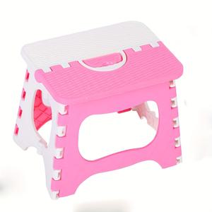 TEMU 1 휴대용 접이식 발받침대 - 미끄럼 방지 패드 및 손잡이가 있는 가벼운 내구성 플라스틱 디자인, 주방/욕실/침실/캠핑/낚시/바비큐용 다기능 스툴 | 심플한 기능적 디자인