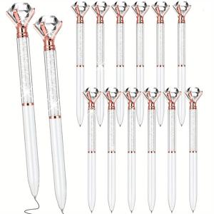 TEMU 14개 화이트 펜 - 리트랙터블 볼펜, 파티 용품, 사무실 용품, 고급 문구, 파티 문구, 고급 외관, 고품질 마감