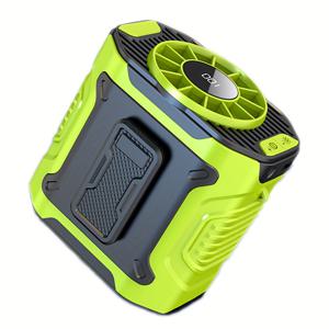 TEMU MOREDOR 휴대용 허리 팬 클립 휴대용 벨트 개인 팬 충전식 배터리 5 속도 및 손전등 목 핸즈프리 야외 건설 현장 캠핑 허리 팬 폭력 팬