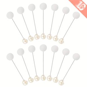TEMU 10개 고급스러운 모조 진주 핀 - 슈트, 모자, 넥타이, 스카프에 적합한 다용도 브로치 - DIY 보석과 패션 액세서리, 브로치 핀에 이상적