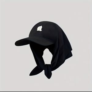 TEMU 1팩 여성용 퀵드라이 버킷햇 조절 가능한 끈 & 탈착식 스카프 포함 - 야외 여행, 해변 파티용 와이드 브림 가벼운 통기성 (베이지/핑크/블랙), 모자, 파티 액세서리, 다용도 패션 액세서리, 안전한 착용 디자인