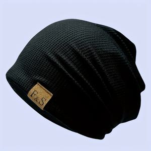 TEMU 1개 가벼운 통기성 비니 모자 남녀공용 - 조절 가능한 탄력적 핏, 사계절 아웃도어 캐주얼 힙합 스타일, 3가지 색상 (그레이/블랙/카키), 세련된 헤드웨어, 편안한 착용감