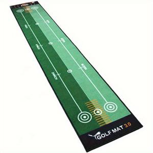 TEMU 50cm×300cm 골프 퍼팅 매트 | 휴대용 세탁 가능 미끄럼 방지 그린 트레이닝 매트 | 홈 오피스 야외 연습 패드 | 파티/팀 활동/실내 및 실외 사용 가능 | 리얼한 그린 느낌 시뮬레이션 | 퍼팅 조준 가이드 라인 포함