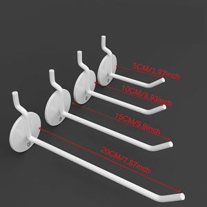 TEMU 10개 구멍판 장식품, 양말, 도구, 액세서리, 사과 후크, 하드웨어 선반, 선반 디스플레이 스탠드, 철제 구멍판 후크, 흑백 단일 후크, 벽걸이 후크,공간 절약형 후크, 디자인,녹 방지, 후크,다용도 후크,소매용 디스플레이,작업장 도구