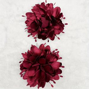 TEMU 2개 세트 버건디 패브릭 모란 꽃 신발 클립 - 하이힐, 부츠, 드레스 & 코트용 탈부착 금속 클립 액세서리, 크리스마스, 발렌타인데이, 마르디그라, 휴일 장식용 DIY 패션 , 우아한 디자인, 새틴 느낌, 내구성 있는 소재, 선물 쇼퍼