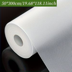 TEMU 주방 캐비닛 매트 1롤: 카운터탑, 냉장고, 옷장, 신발장, 보관 선반 업그레이드 방수 미끄럼 방지 EVA 포인팅 드릴 텍스처 디바이더 매트 - 캐비닛, 선반 및 테이블에 적합, 선반 라이너