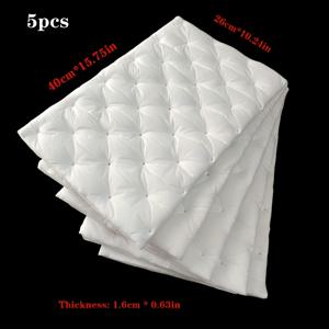 TEMU 5pcs 화이트 카 사운드프루프 및 열성형 패드 - 도어, 후드, 바닥, 천장용 고밀도 자체 접착 패널 - 이중 효과 소음 감소 및 열성형, 대부분의 차량에 적합, 차량 내부 업그레이드, 현대 차량 액세서리, 내구성 있는 재료