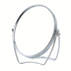 TEMU 1pc 휴대용 접이식 메이크업 거울 - 폴리시된 유리, 여행, 가정 및 살롱 사용을 위한 컴팩트한 둥근 데스크탑 화장 거울, 전기 없음, 화장 거울, 여행 거울, 우아한 거울, 내구성 있는 구조