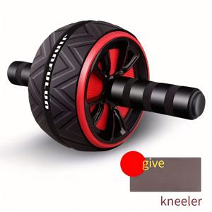 TEMU 싱글 AB 롤러 휠 - 홈짐, , HIIT용 미끄럼 방지 그립 벨리 버너 코어 강화 트레이너, 부드러운 구동 휠 - 남녀 공용 운동 장비 (레드/옐로우) - 전기 불필요, 내구성 있는 구조