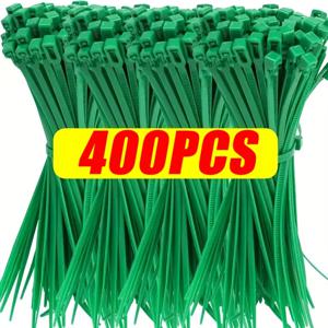 TEMU 400개 헤비듀티 타이 패스너 - 오픈 프레스 메커니즘, 꽃다발 및 포장 튜브용 빠른 고정 클로저, 내구성 나일론 소재 - 전문 플라워샵, 포장업자, 정원사에게 이상적 (400개), 텍스처 그립 표면, 재사용 가능 바인딩 스트립