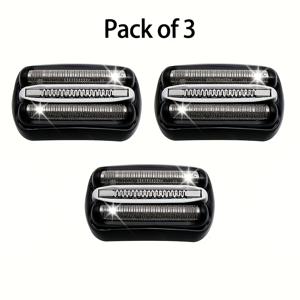 TEMU 브라운 S3 샤프터용 3pcs 32B 시리즈 3 Proskin 면도기 교체용 날, Braun S3 3040s 3010s 310s 3000s 3050cc 3080s 390cc 등에 적용 가능