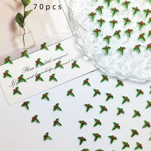 TEMU 40/70개 수제 레진 크리스마스, 네일 아트 액세서리, 홈 & 장식, 주얼리 만들기 키트