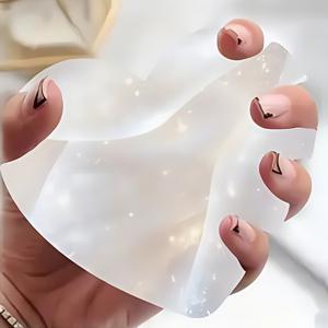 TEMU 1pc 아크릴 네일 사진 부스 패드 - 핑크 & 화이트 하트 디자인, 반짝이는 액센트, 매니큐어 , 살롱 장식, 소셜 미디어 네일 스티커에 완벽, 네일 기술자, 네일 기술 액세서리, 매니큐어 액세서리, 우아한 공예