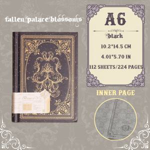 TEMU 빈티지 골드 호일 하드커버 노트북 - 베이지 눈에 친화적인 종이 112페이지, 사틴 북마크가 있는 180도 플랫 디자인, 꽃 여행 저널, 스크랩북킹, 예술 창작 및 메모에 적합, 우아한 선물, 노트북, 다이어리 노트북, 대학용 노트북