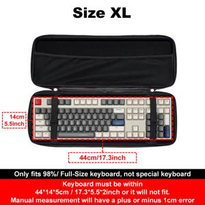 TEMU evbpsql EVA 하드 쉘 키보드 케이스 - 방수 및 먼지 차단 메쉬 포켓 & 스트랩 포함, 60%/65%/68%/75%/TKL/풀사이즈 기계식 키보드 호환, 마우스, 케이블, 키캡 풀러 & 스위치 리무버 수납 공간, 내구성 있는 지퍼 잠금, 정리형 키보드 보호 가방|키캡|키캡|방수가방