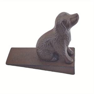 TEMU 1개 헤비듀티 주철 강아지 모양 도어 스토퍼 - 러스틱 브라운 장식 동물 디자인, 실내/외부 사용을 위한 내구성 있는 금속 도어 스토퍼, 팜하우스 홈 오피스 가든 발코니 데코, 집들이 선물, 견고한 문 홀더, 외부용 창문 지원, 날씨에 강한 장식, 클래식 스타일, 고품질 공예, 인테리어 디자이너용