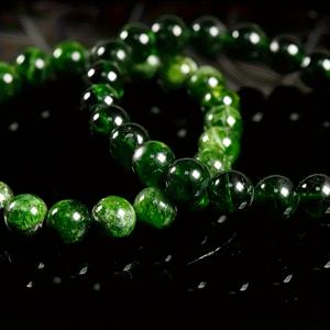 TEMU 천연 시베리아 아파타이트 팔찌 - 우아한 비즈, 코팅 없음, 선물, , 어머니 - 기념일 선물 - 사계절 일상 특별한 날, 광택, 내구성, 비즈 액세서리, 패션