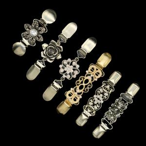 TEMU 3/6개 세트 빈티지 스웨터 클립, 드레스 숄 칼라 버클 스트랩, 바지와 치마용 허리 조임 클립, 패션 의류 액세서리, 옷걸이 고정핀