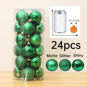 TEMU 크리스마스 장식품 - 블루, 레드, 골든, 그린, 핑크 글로시 & 매트 볼 - 트리, 집, 사무실, 파티용 걸이 장식 - 내구성 있는 플라스틱 데코 - 배터리 불필요, 쉬운 걸이 고리 - 크리스마스, 추수감사절, 새해 장식 - 합리적인 가격의 파티 용품, 세련된 홈 데코, 가벼운 디자인, 장식 구체, 홈