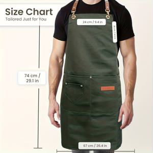 TEMU 남성용 헤비 듀티 빈티지 앞치마 - 벨트 루프 클로저가 있는 조절 가능한 멀티 포켓 작업복 앞치마, 목수, 목공, 커피 제조, 이발소 및 원예용 내구성 좋은 폴리에스터 혼방 - 전문가용 목수 스타일 앞치마, 앞치마 여성|테무쇼핑|빈티지샵|남자벨트