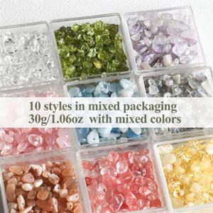 TEMU 1.06oz (30g) 비즈 - 파스텔 핑크, 그린, 블루, 클리어, 퍼플, 브라운, 오렌지, 옐로우, 화이트, 레드, 블랙 - 불규칙한 모양의 보석, DIY 액세서리 제작용, 목걸이 & 팔찌 만들기 - 펜던트, 키체인, 초보자 및 숙련된 공예가용, 천연 스타일 보석, 손으로 만든 장식품, 독특한 디자인, 공예 재료, 취미 비더