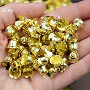 TEMU 50개 미니 골든 벨 참, 0.31