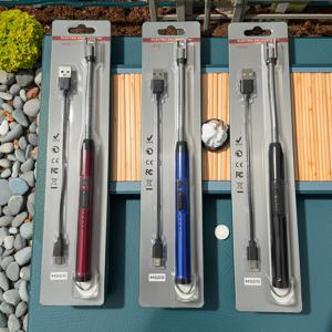 TEMU 3개 USB 충전식 주방 전자 펄스 라이터, 플라즈마 아크 라이터, 충전식 무화염 라이터, 주방, 양초, 가스 스토브, 바베큐에 적합, 회전 가능한 스프링 넥, 크리스마스에 가장 적합, 추수감사절에 완벽