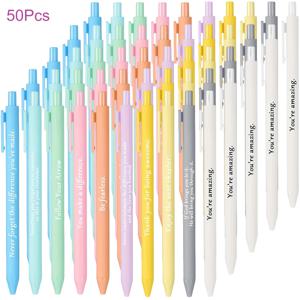 TEMU 50개 재미있는 펜, 동기부여용 볼펜 대량구매, 글쓰기 잉크펜, 학교복귀를 위한 영감을 주는 인용문이 담긴 볼펜, 선물용 펜, 웃긴 사무실 동료에게 딱! 검정색 잉크, 필기 도구, 학교 필수품, 스타일리시한 펜, 재미있는 디자인, 가는 팁, 부드러운 필기, 명언 펜, 대량 판매 펜, 사무직원들을 위한 선물 아이디어