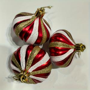 TEMU 3개 크리스마스 장식 양파 오너먼트, 매달기 트리 볼, 크리스마스 매달기 장식, 트리 오너먼트 크리스마스, 미니 크리스마스 오너먼트, 크리스마스 장식, 크리스마스 트리 볼, 파티 장식, 휴일 장식, 축제 디자인, 장식용 볼, 플라스틱 오너먼트, 내구성 있는 소재, 크리스마스 애호가, 홈 데코레이터