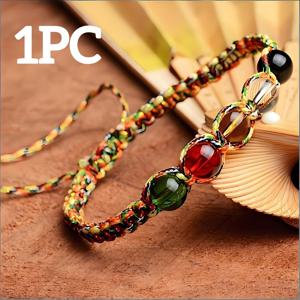 TEMU 다섯 가지 행운의 비즈로 만든 팔찌, 수공예 및 직조, 다섯 가지 컬러의 인공 팔찌 포함. 친구에게 선물로 완벽하며, 휴일 착용에도 적합한 커플 팔찌, 다용도 주얼리이며, 발렌타인데이나 어머니날에 이상적인 선물입니다. 청소년을 위한