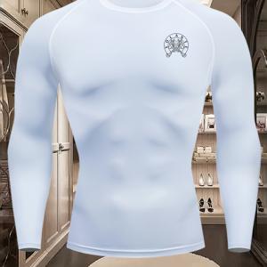 TEMU 남성용 압축 퀵드라이 고탄력 짧은 소매 짐 탑, 토템 프린트 - 복싱, 러닝, 사이클링 및 야외 스포츠용 수분 흡수 폴리에스터 - 슬림핏 운동복, 남성 & 청소년용 워크아웃 의류, 스포츠 액티브웨어, 매끄러운 디자인, 압축 셔츠, 압축 셔츠, 메쉬 롱 슬리브, 빠른 건조 스포츠 셔츠, 압축 셔츠|남자셔츠|짐웨어|헬스복