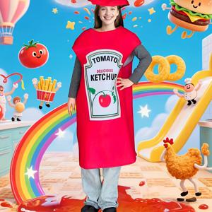 TEMU 할로윈 토마토 의상 - 귀여운 과일 및 채소 복장 