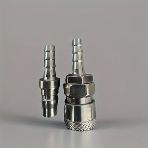 TEMU 헤비듀티 금속 8mm 남성 & 여성 퀵-릴리스 호스 커넥터 쌍 - 나사산 파이프 커플링 (NPT/여성 파이프 표준) 공압, 유압, 배관 시스템용 - 도구 없이 잠금, 누수 방지 장착, 수관 커플링, 배관 커플링, 파이프용 커플링, 수관 연결 부품